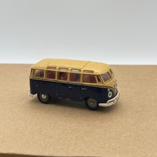 Volkswagen T1 Samba Collectible 1:43 Scale Blue Beige Diecast Bus Model Toy #R