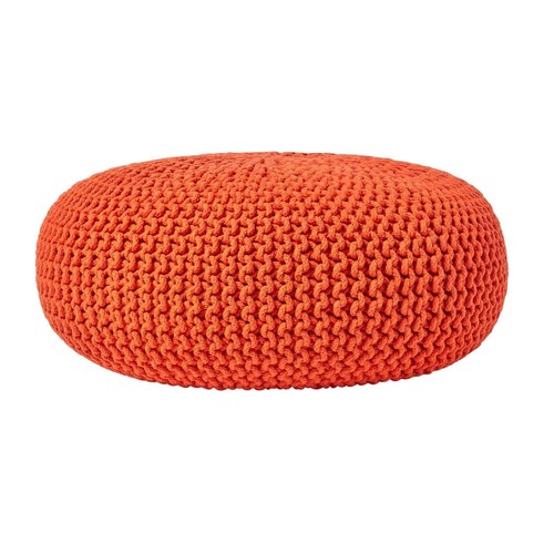 Large round cotton knitted - round,