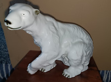 A Real Statement Piece: An Imposing & Majestic Royal Dux Polar Bear  34cm x 26cm