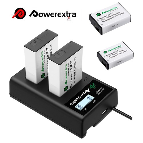 E17 battery dual charger - lp-e17,