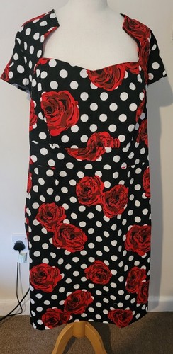 Ladies dress 4xl - 4xl, red