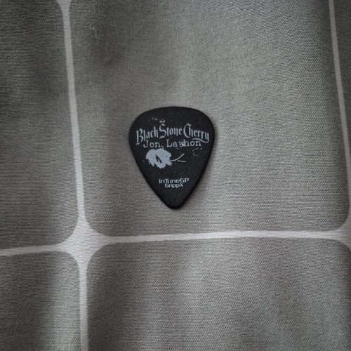Black stone cherry guitar - stone, pick