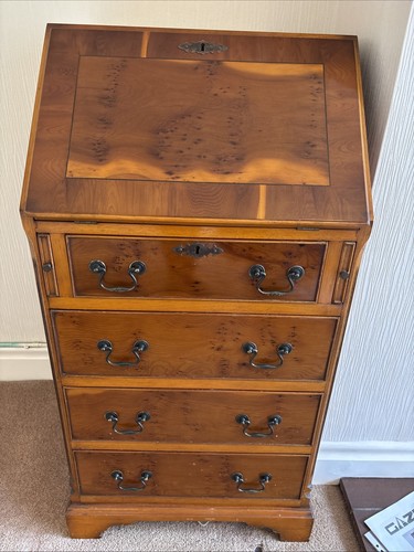 Small yew antique desk