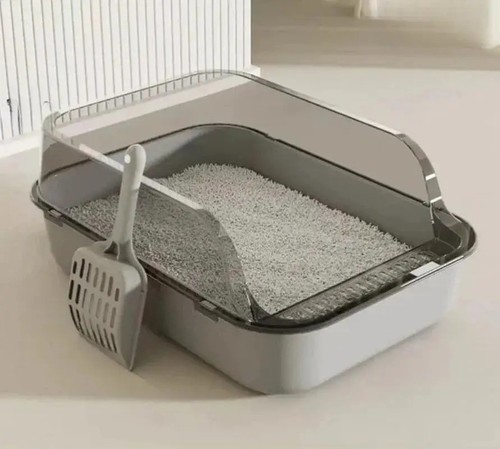 Open cat litter - open,