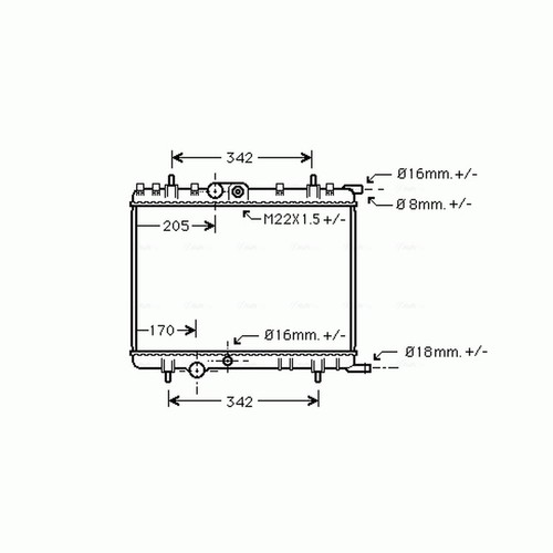 Radiator for citroen - for,