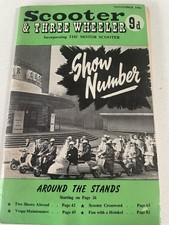 Vintage Scooter And Three Wheeler Magazine show number Nov 1956
