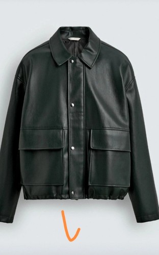 Zara green faux leather - faux,