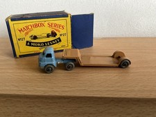 MATCHBOX LESNEY Moko 27a Bedford Low Loader RARE BLUE  original vintage 