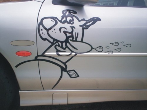 Scooby doo wheel arch - scooby,