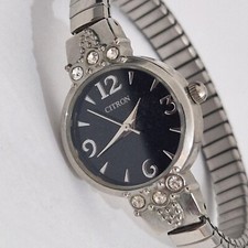 Ladies Silver Black Citron