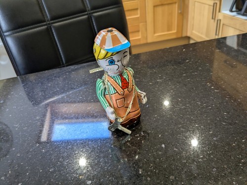Vintage tin wind - vintage, toy