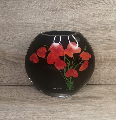 Goebal heavy glass poppy - goebal,