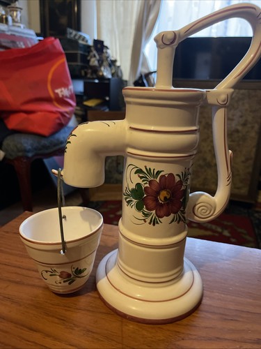 Antique floral ceramic - ,