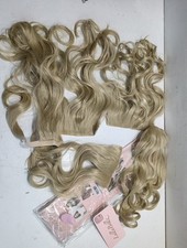 LULLABELLZ PREMIUM HAIR EXTENSION 24" 5 PIECE  613 Light Golden blonde Curly