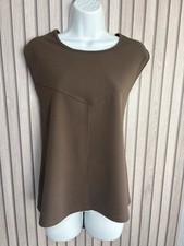 Luca Vanucci Brown Sleeveless