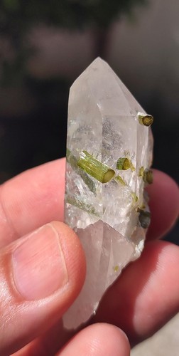 Quartz crystal with - crystal,