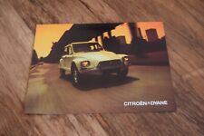 CITROEN DYANE BROCHURE 1970s Vintage Retro RARE - UK SELLER