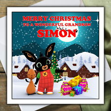 BING CHRISTMAS CARD personalised RELATIONSHIP NAME