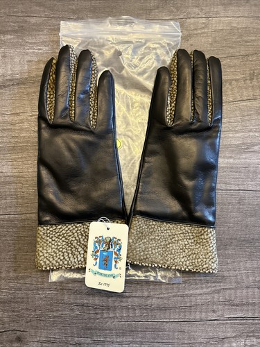 Portolano leather gloves - leather,