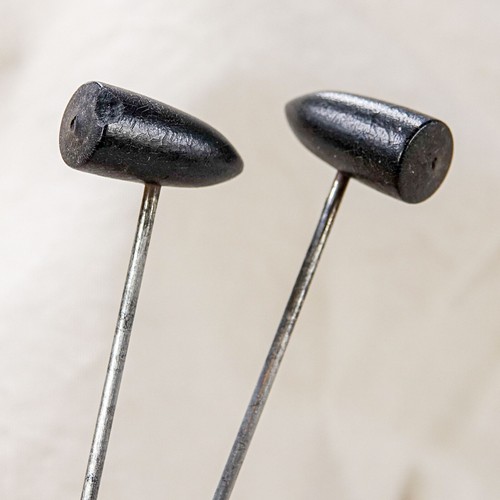 Pair antique black torpedo - antique,
