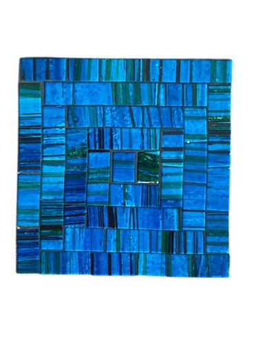 Square glass mosaic colourful - glass,