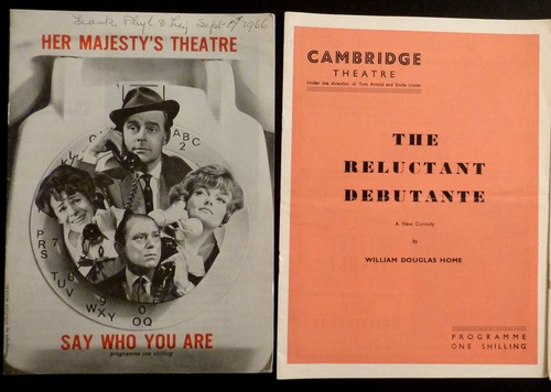 Theatre programmes 1955 - 2,