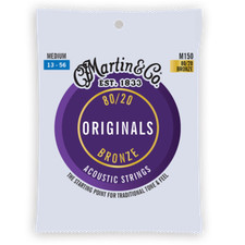 Martin M150 13-56 Medium Originals Acoustic Guitar Strings 1-3 Packs