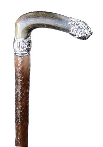 Vintage antique horn sterling - horn,