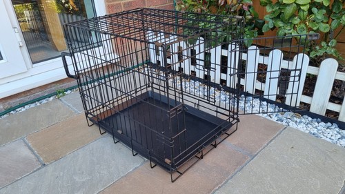 Metal dog crate 61cm small - crate,