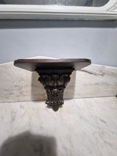 Antique Carved Wooden Clock Bracket