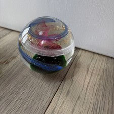 Large Vintage Heavy Art Glass