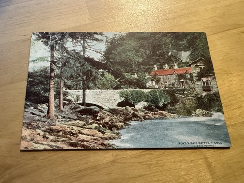 Postcard pont pair - pont-y-pair, bridge