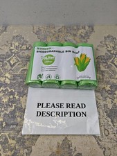 30 Litre Bin Liners 80 Bags, Biodegradable Food Waste Garbage Bags, 30L Strong C