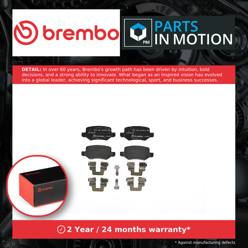 Brake pads set rear - pads, p50058