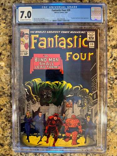 Fantastic four cgc 7 0 - fantastic, 7.0