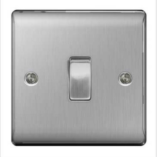Brushed steel chrome switches - brushed,
