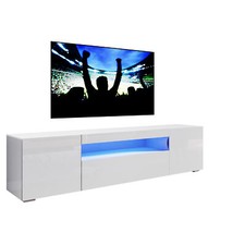 High gloss white stand - high,