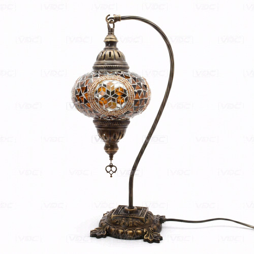 Amber turkish mosaic table - turkish,