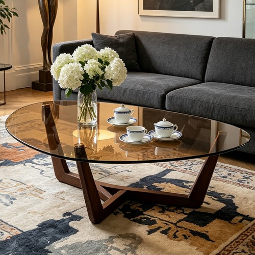 Modern glass coffee table - modern,