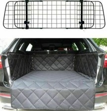 VOLVO V40 V50 V60 XC60 XC90 Mesh Dog Guard + Heavy Duty Quilted Boot Liner Mat