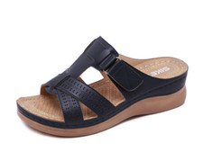 Womens Slipper Low Wedge Shoes