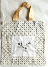 Cotton Tote With 3 Cats, Bought From Oriental Cat Welfare Trust, 40 cm x 40 cm