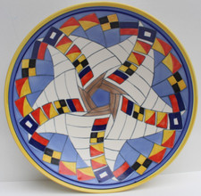 Poole Pottery Sally Tufin Studio Flag Plate 14 inch