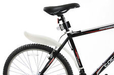 FIXIE ROAD ANY BIKE REAR CLIP ON SCOOP MUDGUARD WHITE