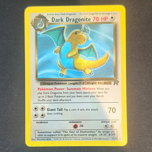 Pokémon tcg dark dragonite - dark,