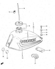 Suzuki genuine cushion gs125 - suzuki,