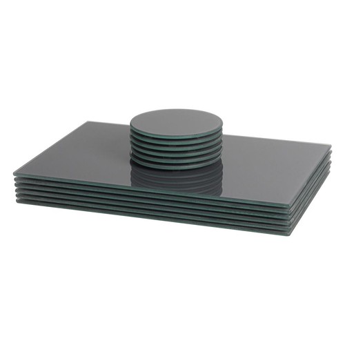 Piece glass placemats - piece,
