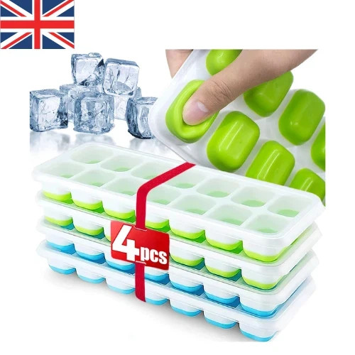 Silicone ice cube tray with - cube,