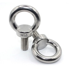 M6 M8 M10 M12 M16 M20 M24 M30 LIFTING EYE NUTS & BOLTS A2 / A4 STAINLESS STEEL