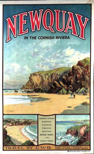 Vintage gwr newquay cornish - newquay,